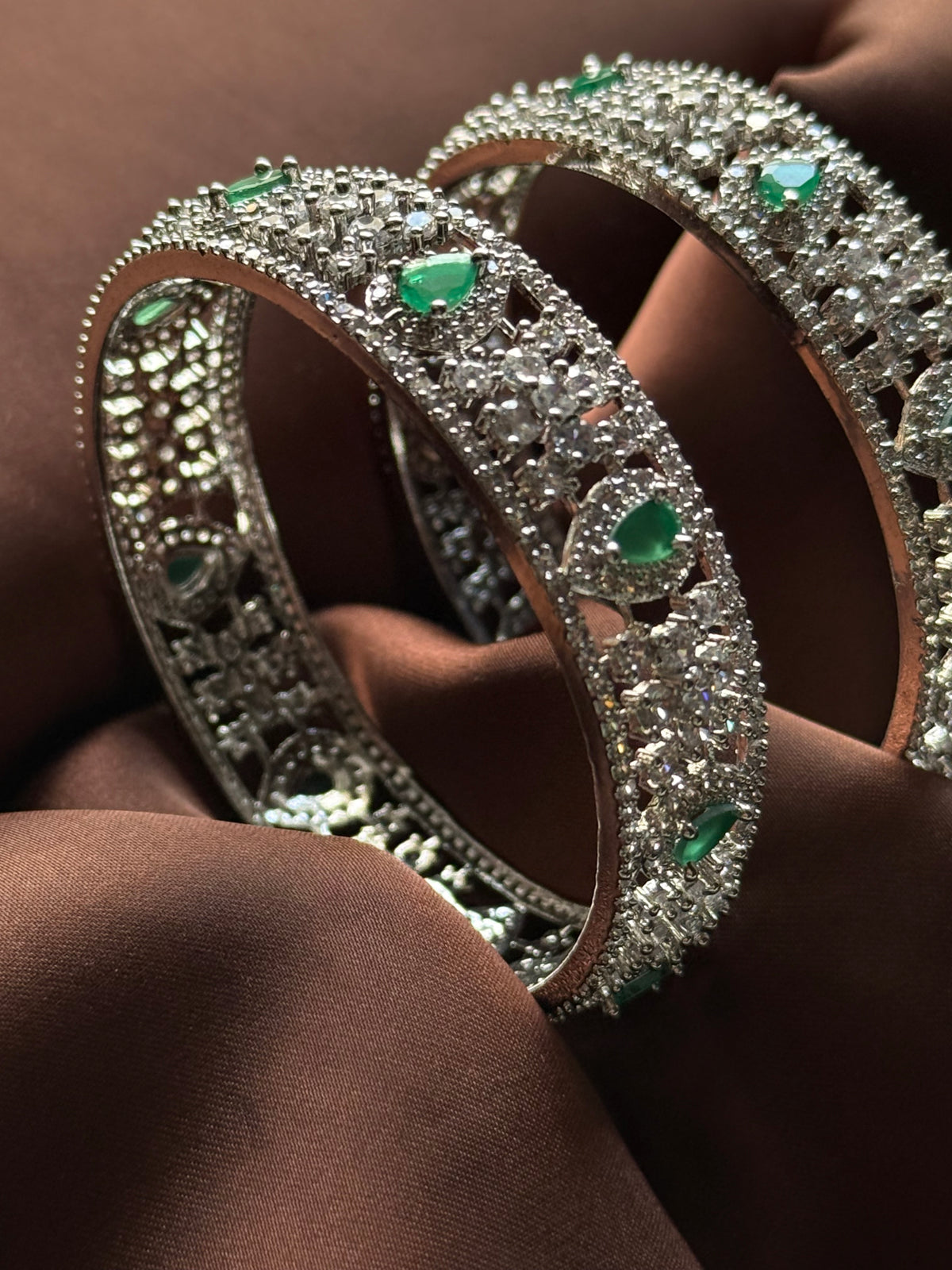 Emerald Royale Crystal Bangle