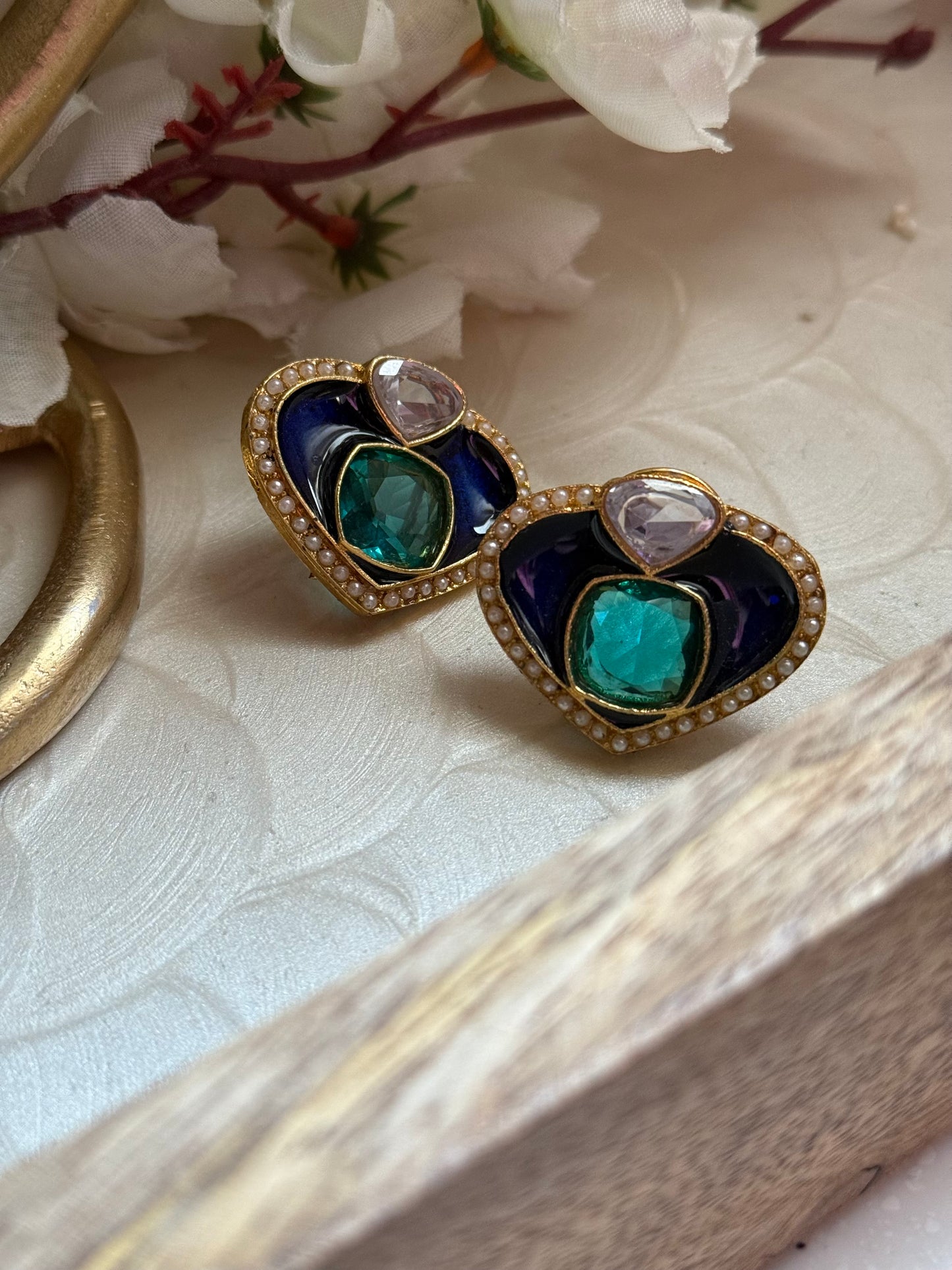 AB Blue & Aqua Earrings