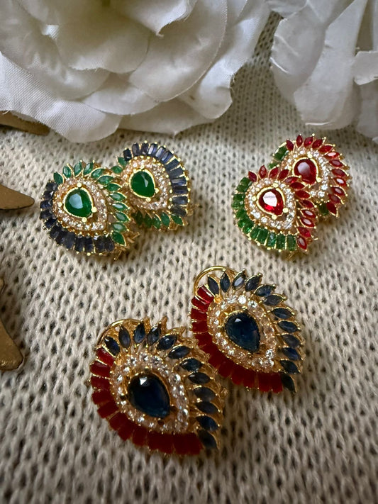 A Multi Almond Shaped studs