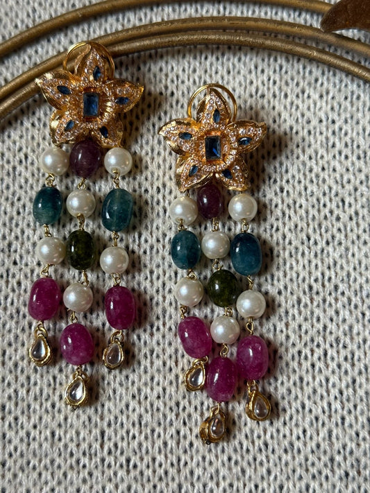 A Multi Chandelier Earrings