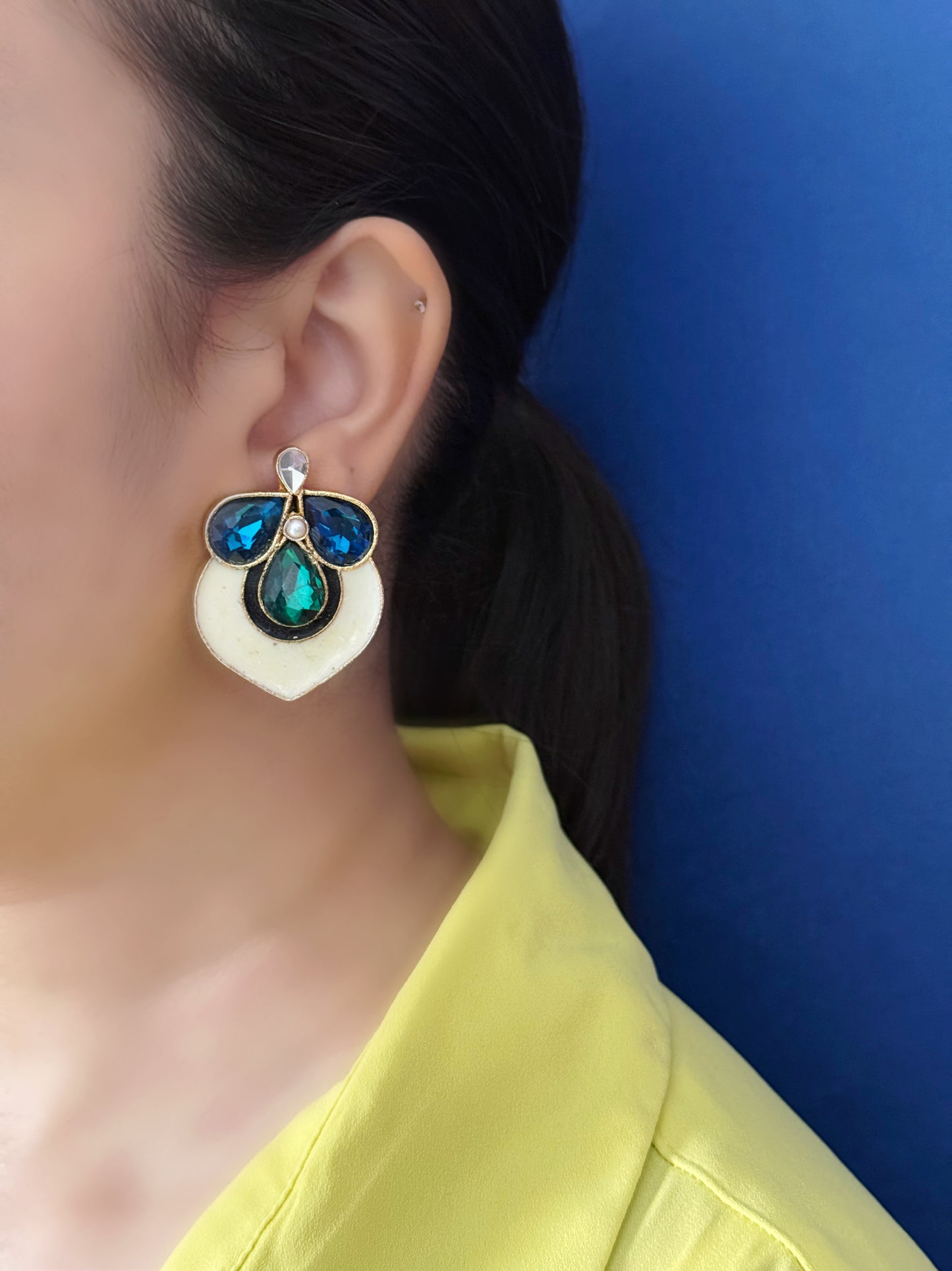 Blue & Green Earrings