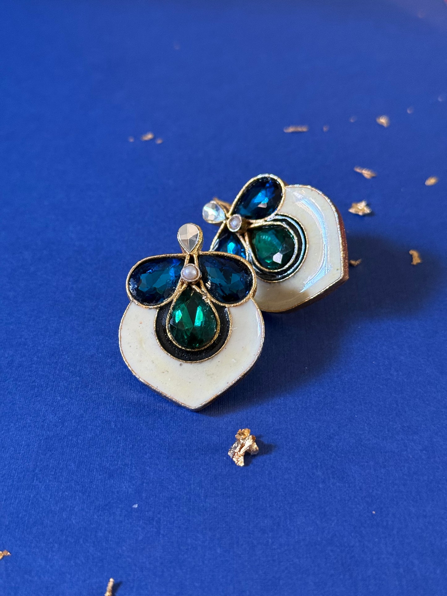 Blue & Green Earrings