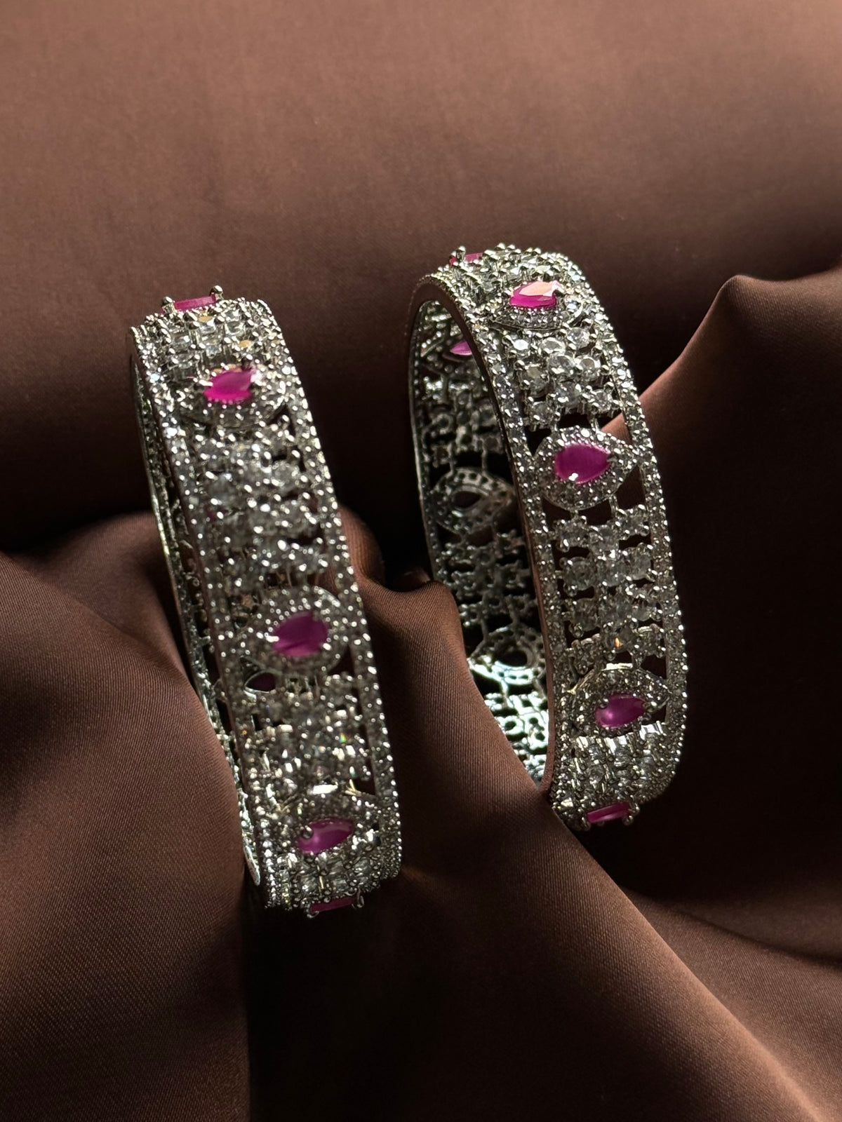 Fuchsia Royale Crystal Bangle