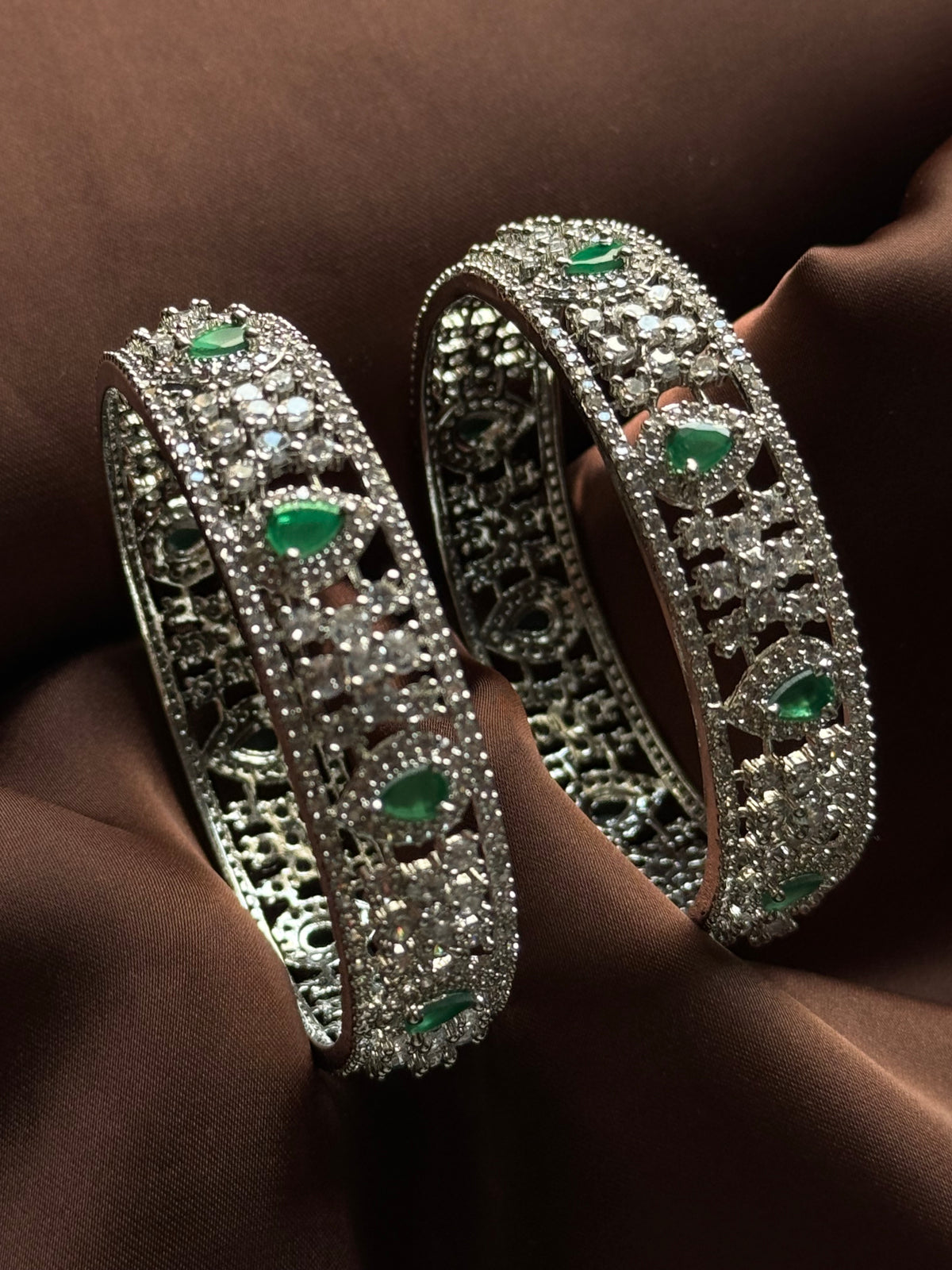 Emerald Royale Crystal Bangle