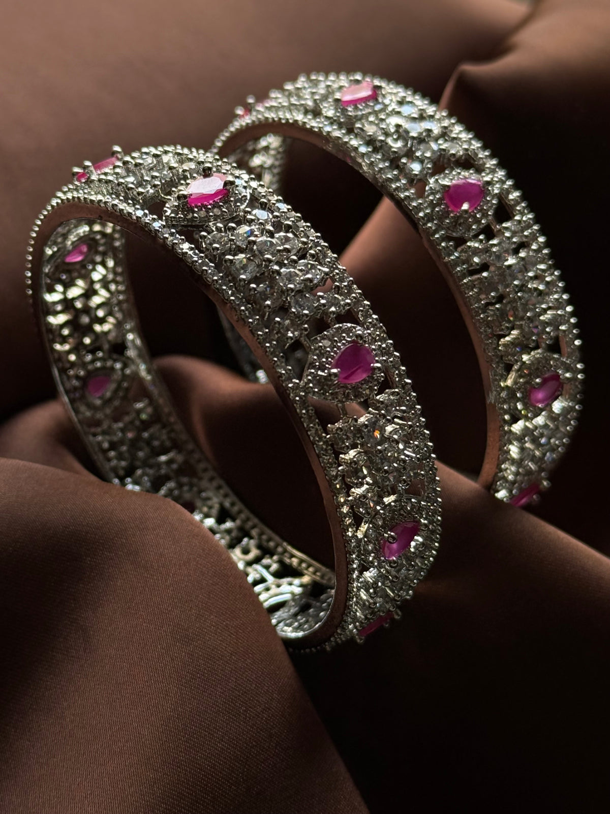 Fuchsia Royale Crystal Bangle
