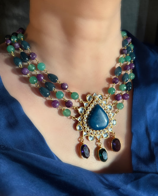 AB Purple & Blue Necklace