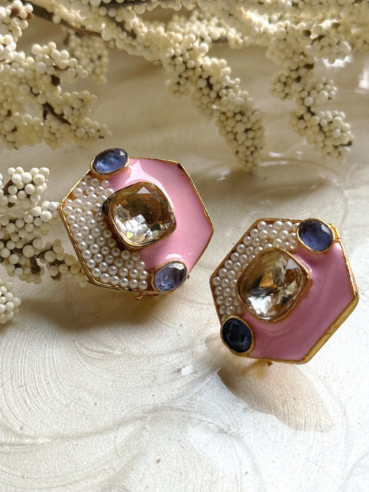 AB Pink & Lavender Earrings