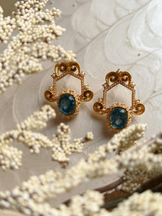 AB Blue Earrings