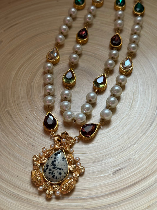 AB Multi Pearl Necklace
