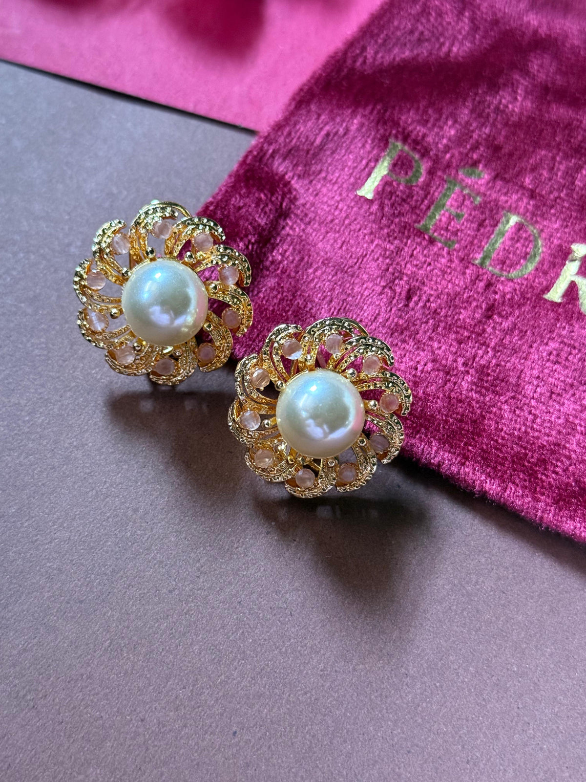 sunflower peach studs